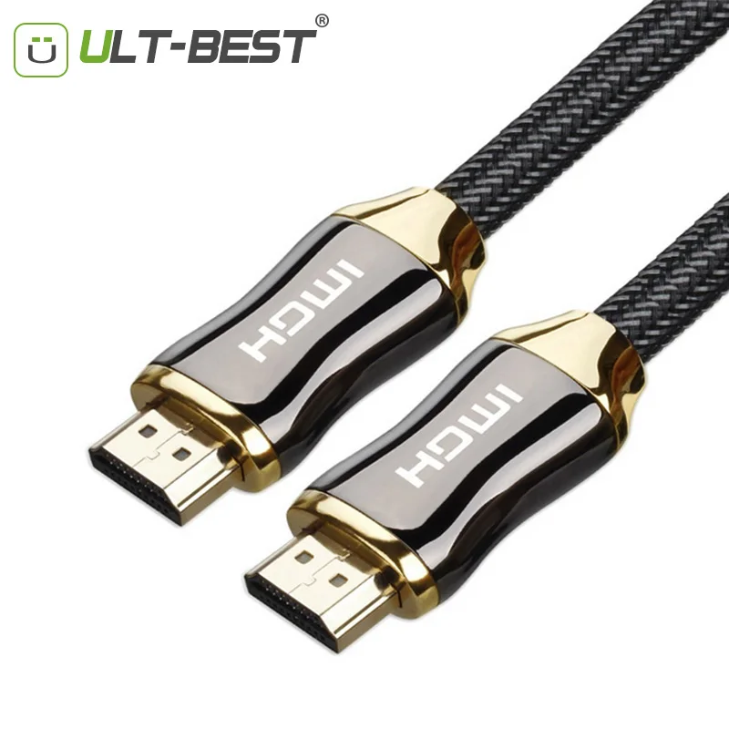 Премиум-версия Высокоскоростной HDMI кабель 2 0 штекер-штекер с нейлоновым 1080P 4K для