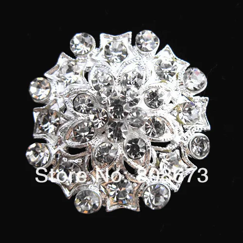DHL Fedex Express Free Shipping Rhinestone Silver Tone Clear Crystal Flower Brooch Pretty Wedding Jewelry Pins | Украшения и