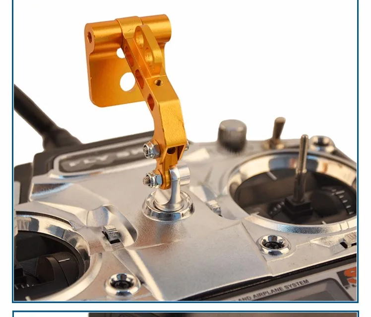 Universal FPV CNC LCD Monitor Mount Holder Bracket Support For DJI Phantom JR Transmitter Gold Silver Titanium Color+