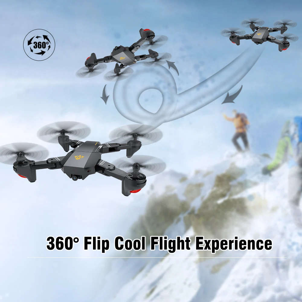 US in Stock for VISUO XS809HW Wifi FPV 2.0MP 720P 120 FOV Wide Angle Camera Drone Selfie Foldable RC Drone Quadcopter RTF Dron (6)