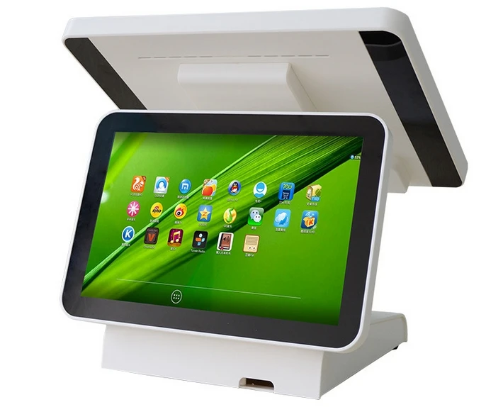 Perfect 15 inch 4g wifi Pos touch dual lcd all in one 15 inch android pos terminal for cafe 1