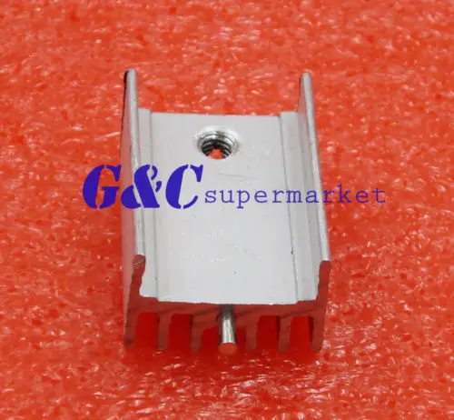 10PCS Heat Sink 21x15x10mm Aluminum Heat Sink TO-220 Transistors DIY