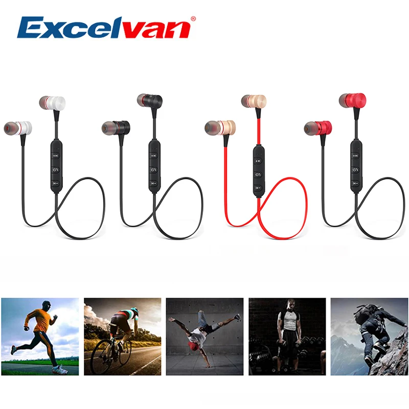 

Excelvan Earphone Bluetooth In-ear For Sport Earbuds with Magnetic Design High-performance Speaker Active Noise Cancelling