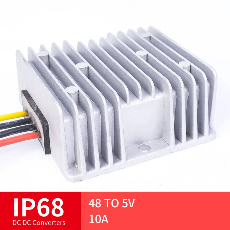 

48 TO 5V 10A High Quality DC Converter Step-Down DC Voltage Regulator Voltage Mutual, Suitable for Automot