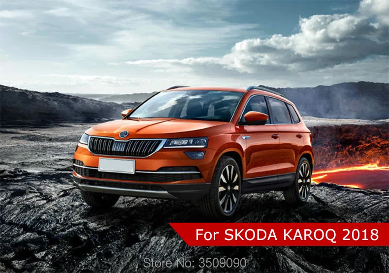 Для Skoda Karoq автомобильный подлокотник центр коробка для хранения Контейнер перчатка Органайзер чехол Крышка дверного замка