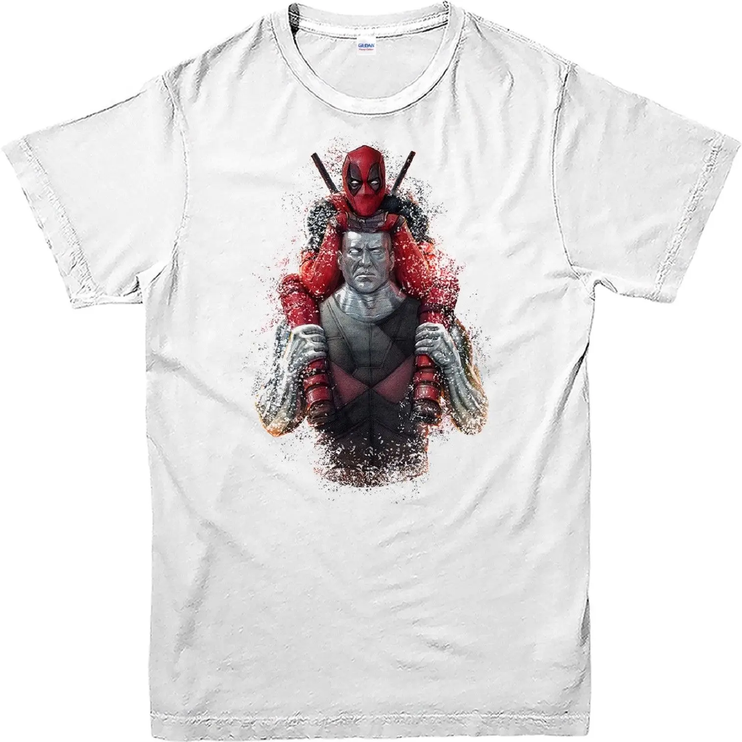 Deadpool T Shirt, Carried by Colossus T Shirt, Marvel Superhero Top Men