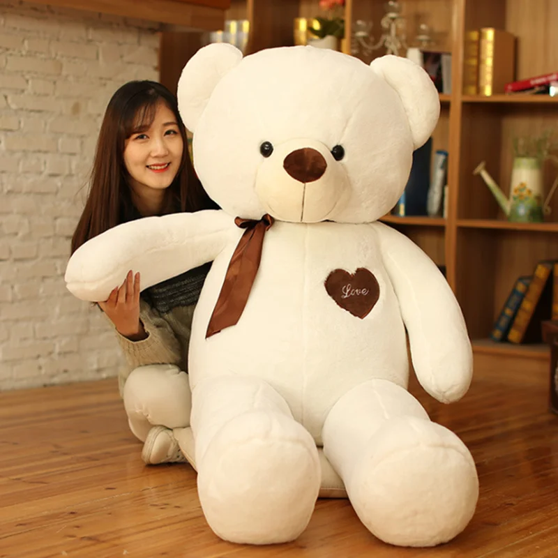 

Big Teddy Bear Kids Toys Love Ribbon Bear Kawaii Teddy Bear Stuffed Toys Kawaii Plush Girls Valentine Day Gifts