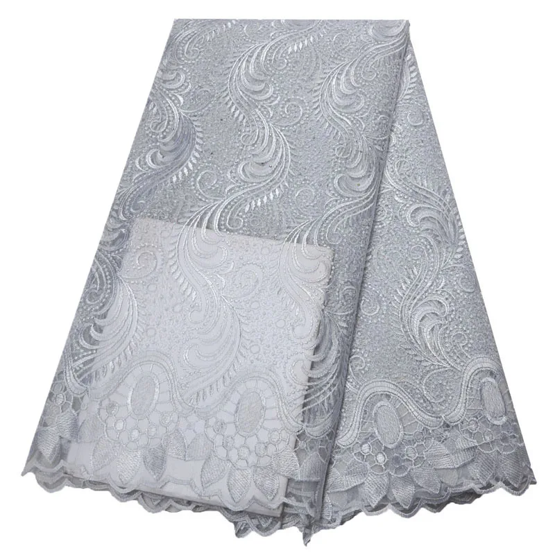 

African Lace Fabric Latest lace with Stones High Quality Nigerian mesh Laces Fabrics For Women French Mesh Lace Fabric HX1558-1