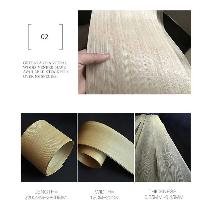 Китайский пепел(Q.C) Древесные шпоны Размер 250x20 см стол шпона полы для ремонта мебели натуральный материал спальня стул стол кожа