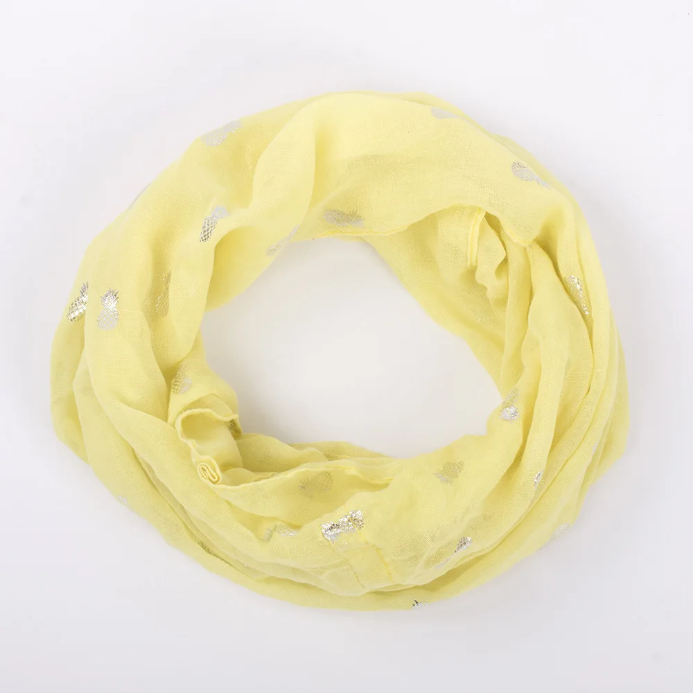 Блестящая бронзовая шаль шарф Snood Foulard мягкая женская на весну лето Осень