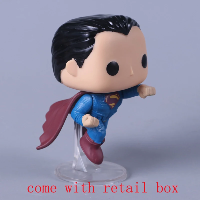85 with box DC Лига Справедливости персонаж 10 см Супер Герой Чудо-Женщина Супермен Бэтмен Аквамен флэш-винил Фигурка Игрушки - Цвет: 85 with box