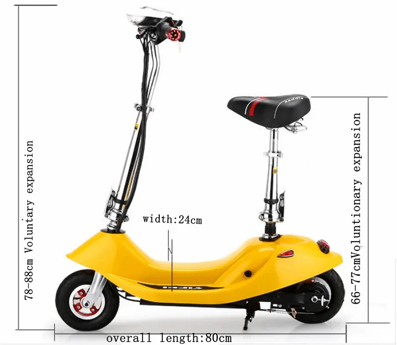 Sale Adult folding two-wheeled vehicle shock-absorbing bicycle/Small and light scooter/Urban electric car 11