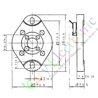 4 шт. керамические патроны для вакуумной трубки 300B 811 45 71A|tube socket ceramic|silver silversilver and