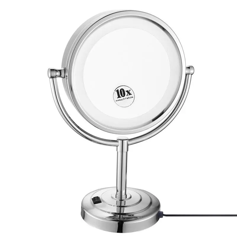 GURUN 8.5" Desktop Vanity LED Makeup Mirror lights Double Sided