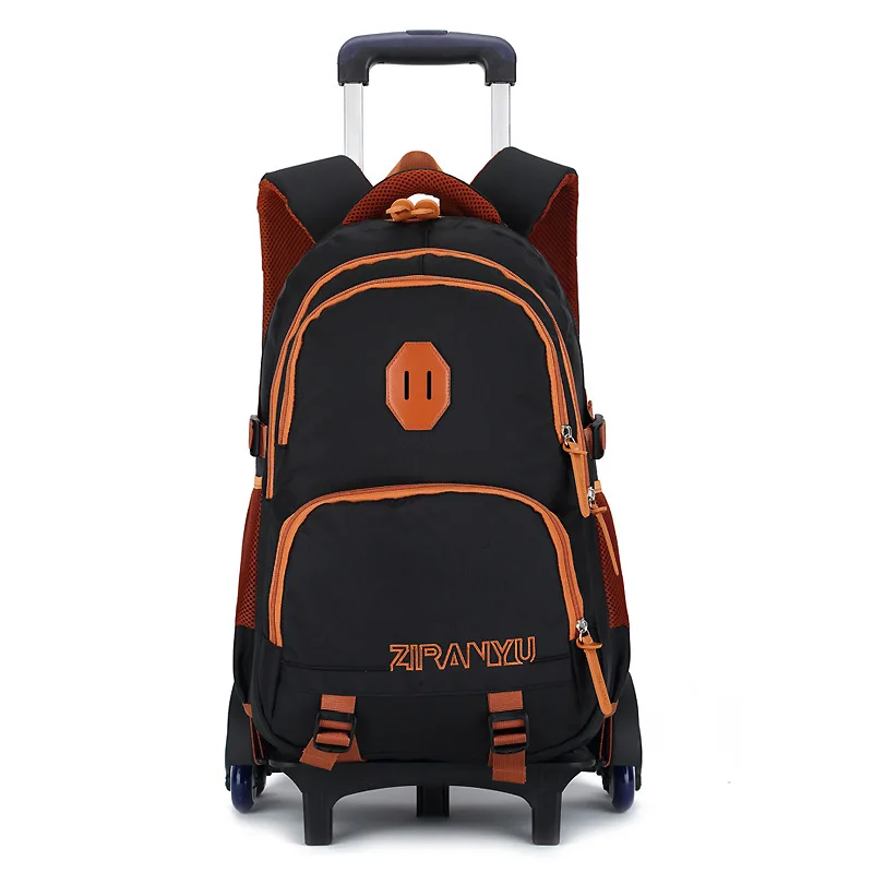 

Children School Bags with 3 Wheels Removable Kids Child Climb Stair Trolley School Bag Boys Girls Rolling Backpack kids Bookbag