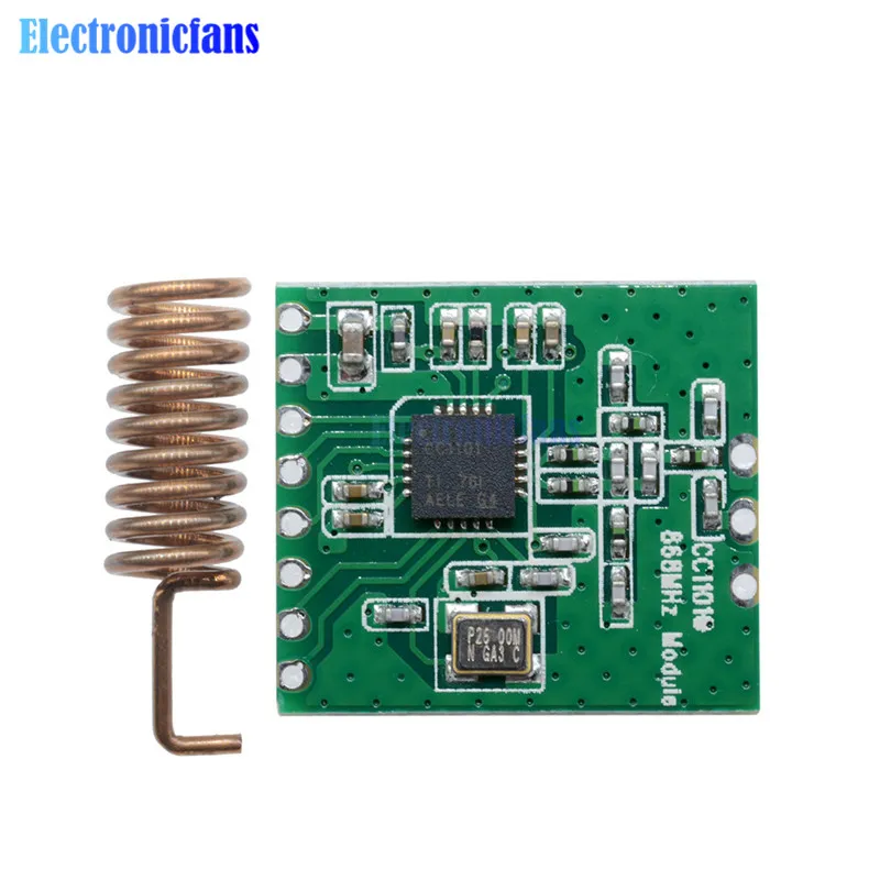 

CC1101 Wireless Module Long Distance Transmission Antenna 868MHZ M115 For FSK GFSK ASK OOK MSK 64-byte SPI Interface New Origin