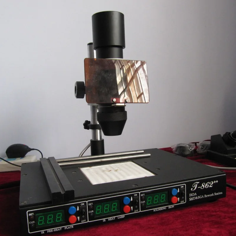IRDA Infrared bga rework machine, BGA SMD SMT desoldering Rework Station, hot selling PUHUI T862++ IRDA Infrared bga rework machine, BGA SMD SMT desoldering Rework Station, hot selling PUHUI T862++