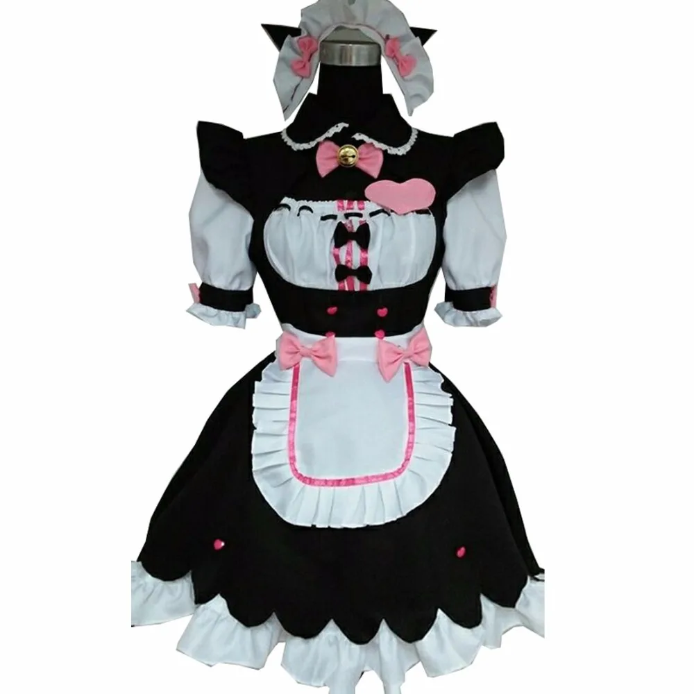 2018 г. костюм для косплея nekopara горничная Сисси униформа Лолиты ванильный наряд