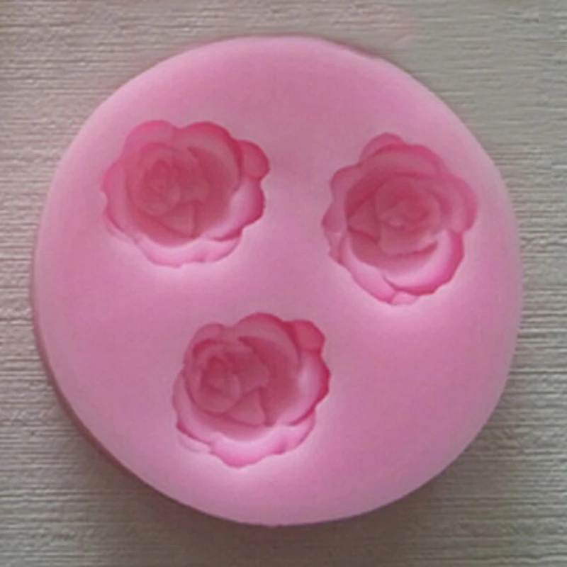 ANGRLY абсолютно новая красота цветок Форма 3D Силиконовая форма «Роза» шоколадный торт с помадной глазурью, поделки из сахара инструмент для украшения выпечки конфеты