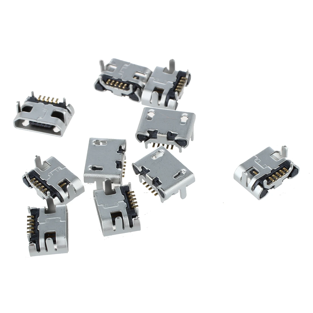 Micro USB Female 5Pin SMT Socket Connector Port Soldering Repair Parts 