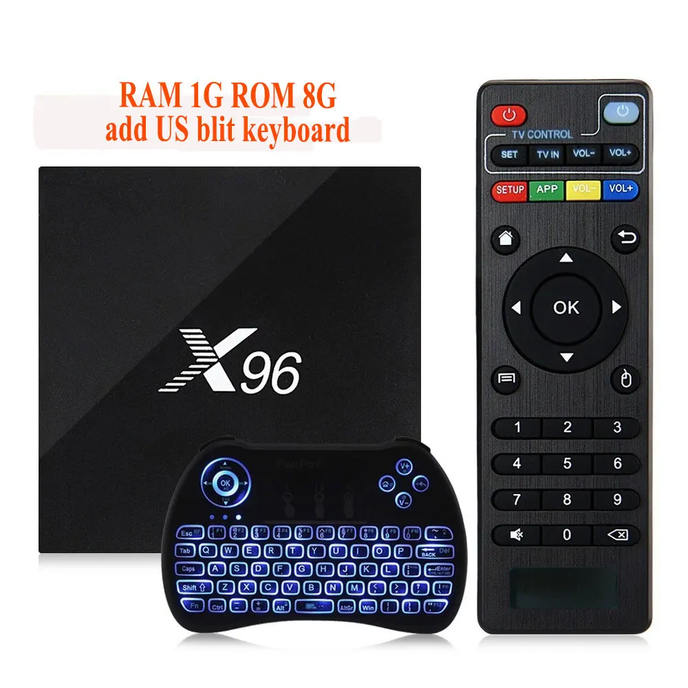2017 Недавно Прибытие x96 ТВ Box Android 6.0 Умные телевизоры Amlogic s905x 4 ядра WI FI HD 2.0 К * 2 1080