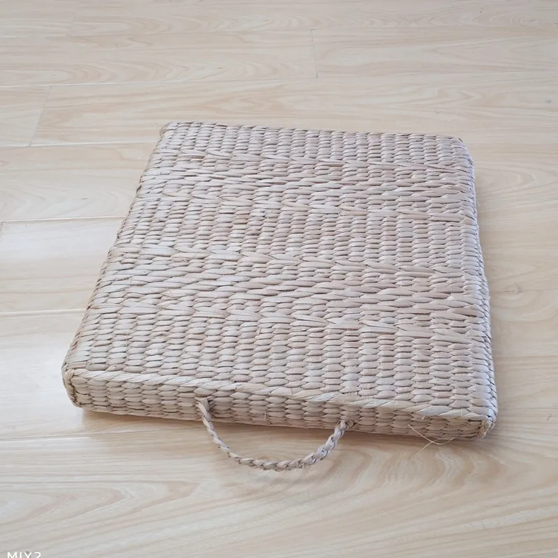 Portable Grass Square Meditation Seat Large Floor Cushions Japanese Futon Tatami Thickening Mat