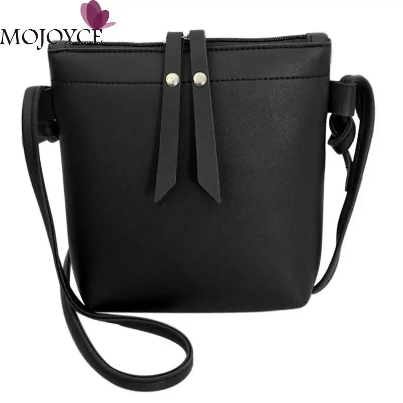 

Ladies New PU Leather Mini Messenger Bags Pure Color Casual Zipper Shoulder Handbag Female Summer Fashion Shopping Crossbody Bag