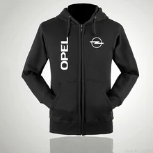 Осень зима мода на молнии Opel Толстовка для мужчин и женщин толстовки пальто