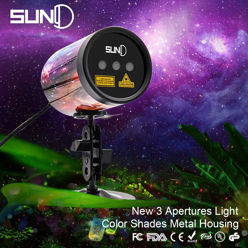 

SUNY Outdoor Laser Projector Color Shades Shell Metal Housing Painting Aluminum Alloy Case Waterproof RGR Red Green Garden Xmas