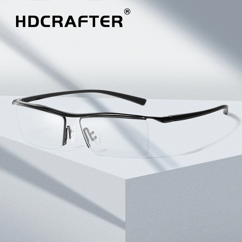 

glasses men optical high quality brand eye glasses frames for male half rim reading prescription eyewear gentleman gafas hombre