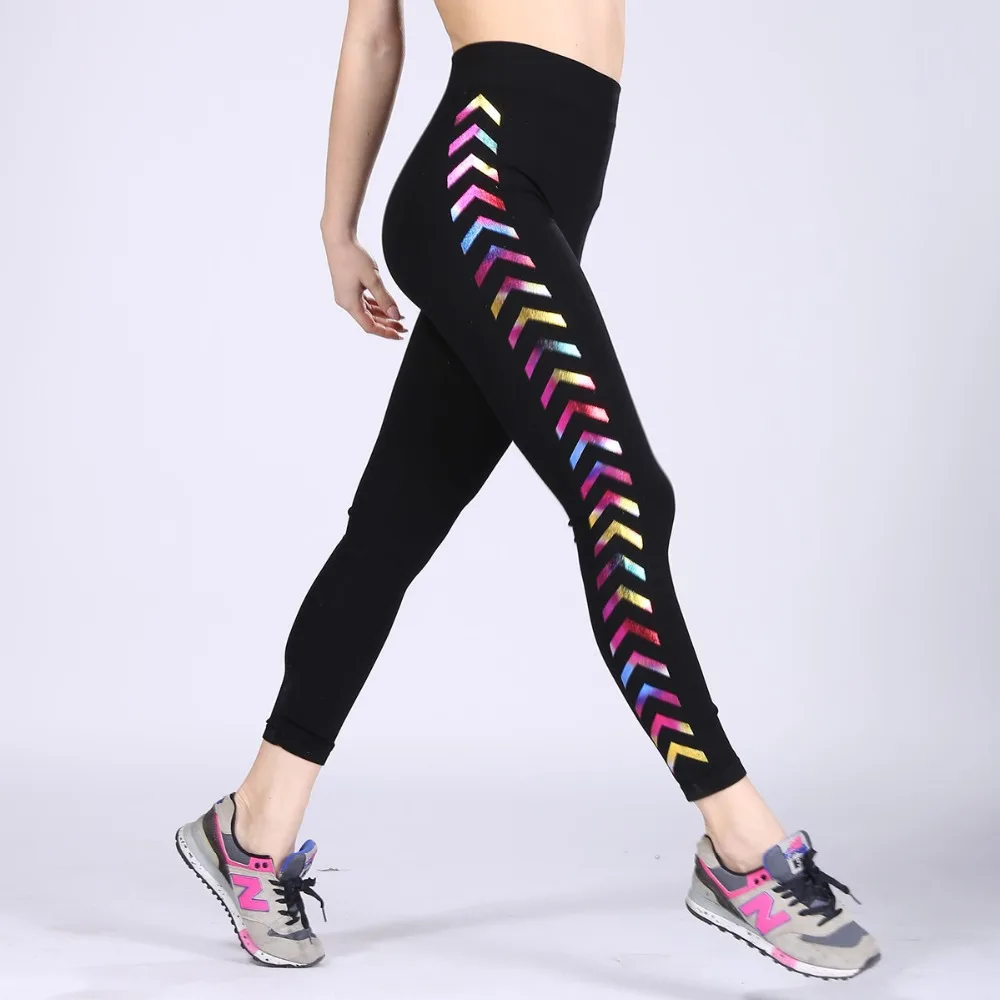 leggings and high heels