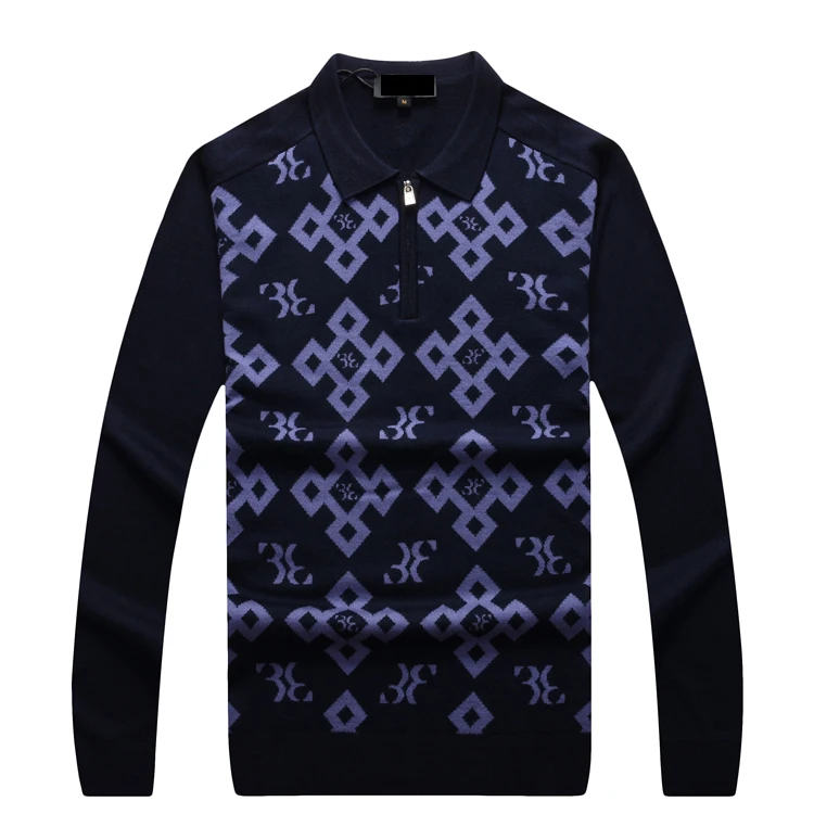 

Billionaire sweater wool men's new style autumn fashion Business comfort geometry pattern high fabric gentleman free shipping
