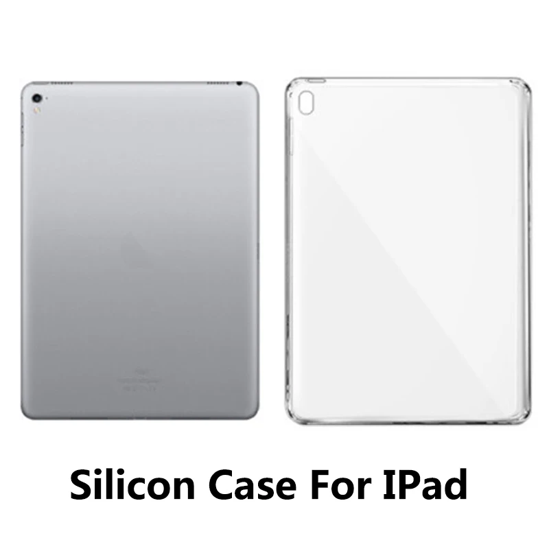 

Soft TPU Tablet Case For IPad 2 3 4 for ipad Air1 / Air2 Silicon Protector Cover For ipad Mini 1 2 3 4 clear Transparent Case