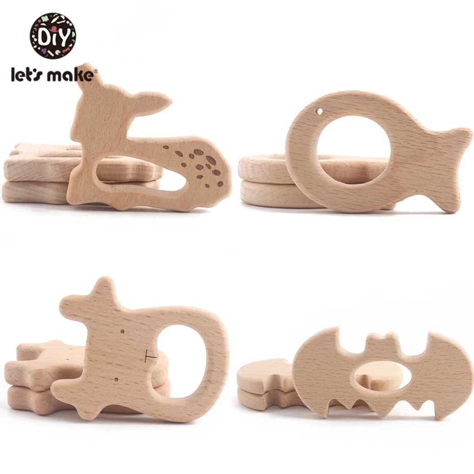 펜던트 나무 꽃 Teether 수제 DIY 액세서리, 딸랑이 젖니가 남 장난감, 20 개 만들자