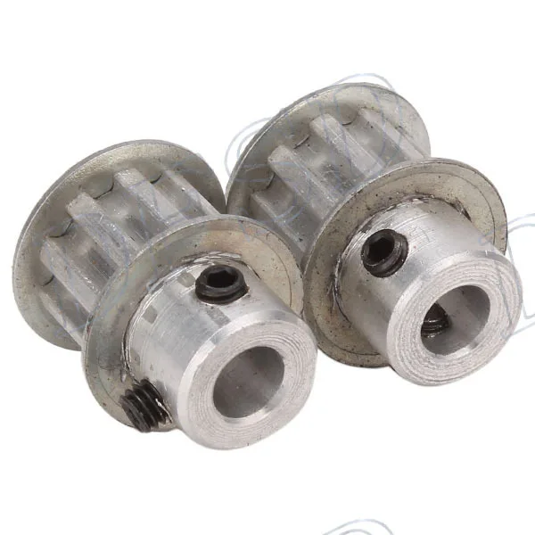 

2pcs Timing Belt Pulley XL Type 10 Teeth 6.35mm Bore for Textile Machine Tools