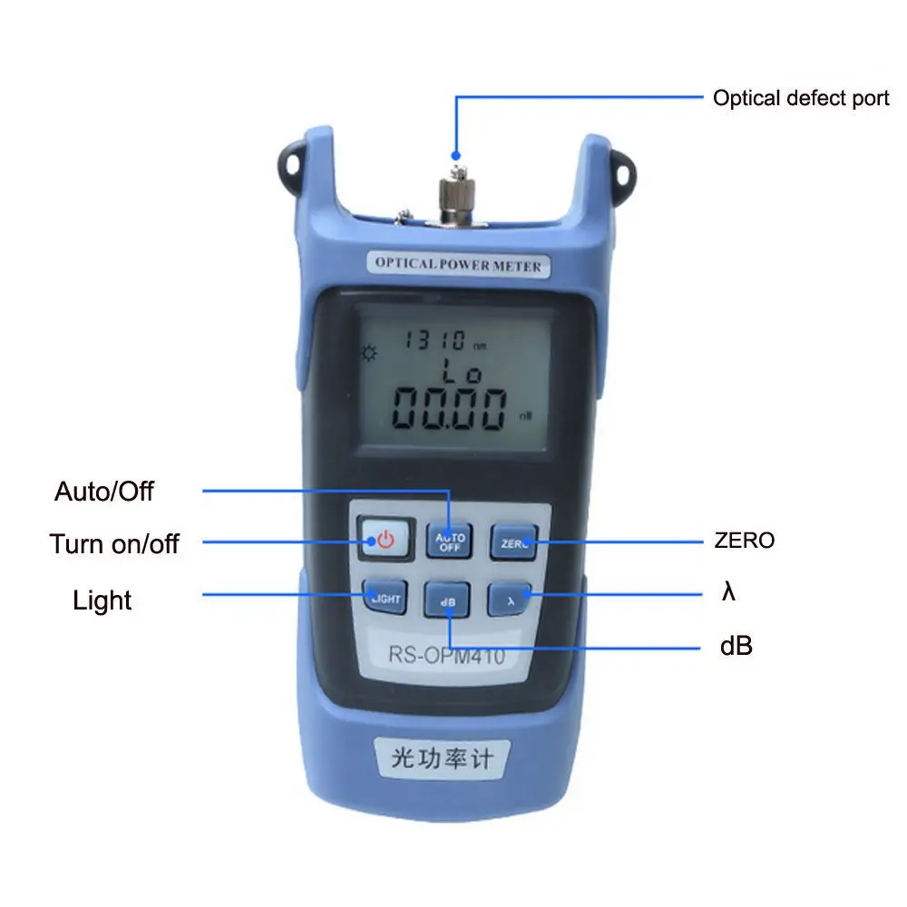 DSHA волоконно-оптический измеритель мощности инструмент оптический тестер SC/FC адаптеры-70 до+ 10nm