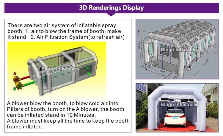 BG-A0839-2-Inflatable Portable yellow Spray Booths_3