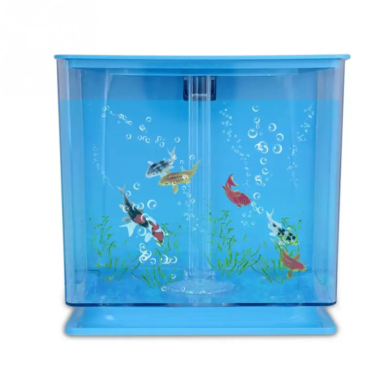 Экологический аквариум мини пластиковый аквариум с автоматической фильтрующей системой