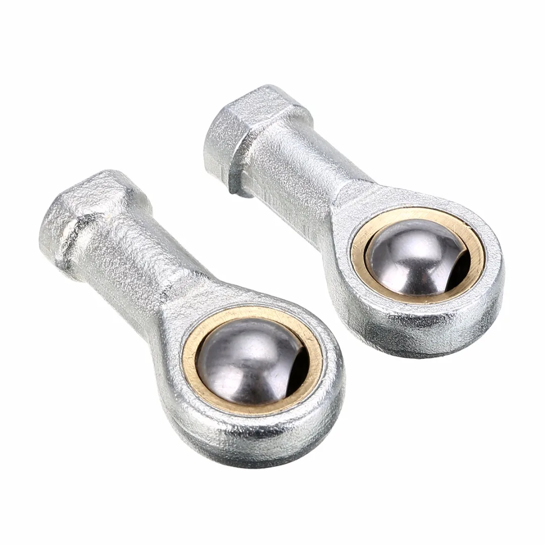 2pcs New Durable 8mm Zinc Alloy Internal Female Metric Thread Rod End Ball Joint Bearing Fish Eye Set SI8T/K with High Hardness