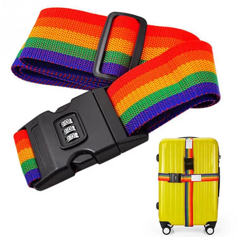 

Adjustable Safety Belt with Three Digit Combination Lock for Travel Luggage Suitcase Band Packing Blet Strap Travel Accessories
