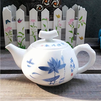 

Exquisite Ceramic Teapot Kettle,Chinese traditional landscape pattern tea pot,Kung Fu Tea Set,Porcelain Teaware Flower Tea Pot