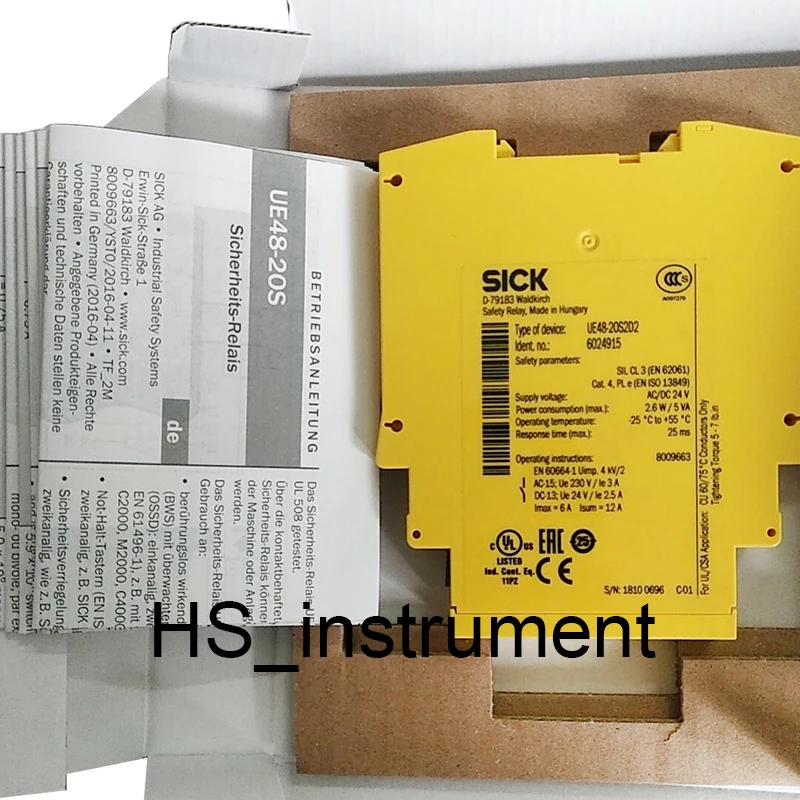 

Новый и оригинальный UE48-20S2D2 Германия SICK защитное реле