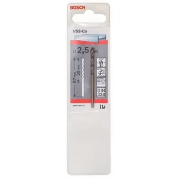 

BOSCH 2608585841 for metal Drill HSS-Co DIN338 2,5x30x57