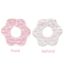 Новые детские слюнявчики в форме цветка бандана 360 градусов вращения мягкие Слюнявчики для новорожденных