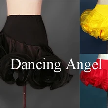 Латинская Сальса Танго Румба ча-ча бальные платье с широкой юбкой для танцев квадратный 3 вида цветов