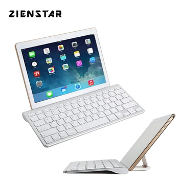

Zienstar Slim Wireless Bluetooth keyboard with Bracket for Ipad,MACBOOK,LAPTOP,Computer PC and Android Tablet ,English Layout