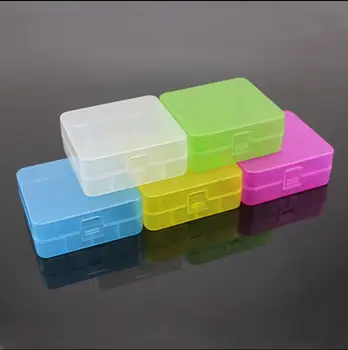 

Colorful Portable Batteries Case Container Hard Plastic 18650 Battery Storage Box 4*18650 Battery Holder