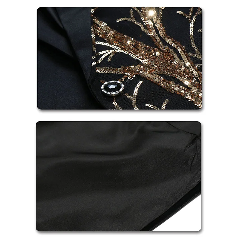 YUNCLOS 2019 Single Breasted Sequin Stage Suit Jacket Men Party Hip Hop Suit Fashion Digital Printing Drama costume Blazer YUNCLOS 2019 Single Breasted Sequin Stage Suit Jacket Men Party Hip Hop Suit Fashion Digital Printing Drama costume Blazer