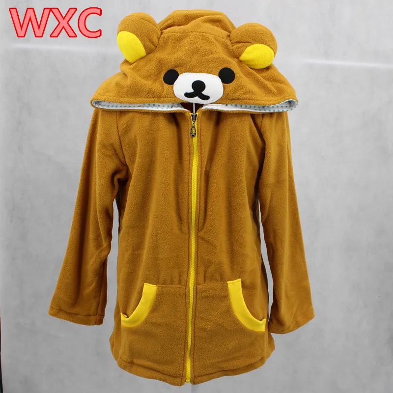 Japanese Kawaii Rilakkuma Hoodies Bear Cosplay Kawaii Sweatshirts With