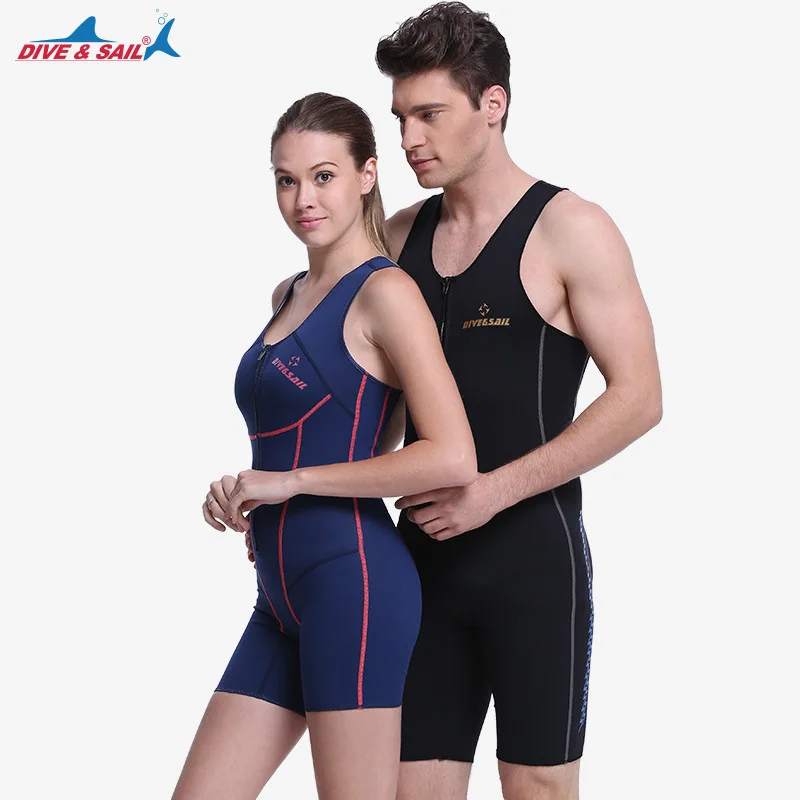 

1.5 MMSCR titanium powder Lycra Sleeveless Triathlon Wetsuit Men Women Surfing Wet Suit for Swimming Sucba Diving